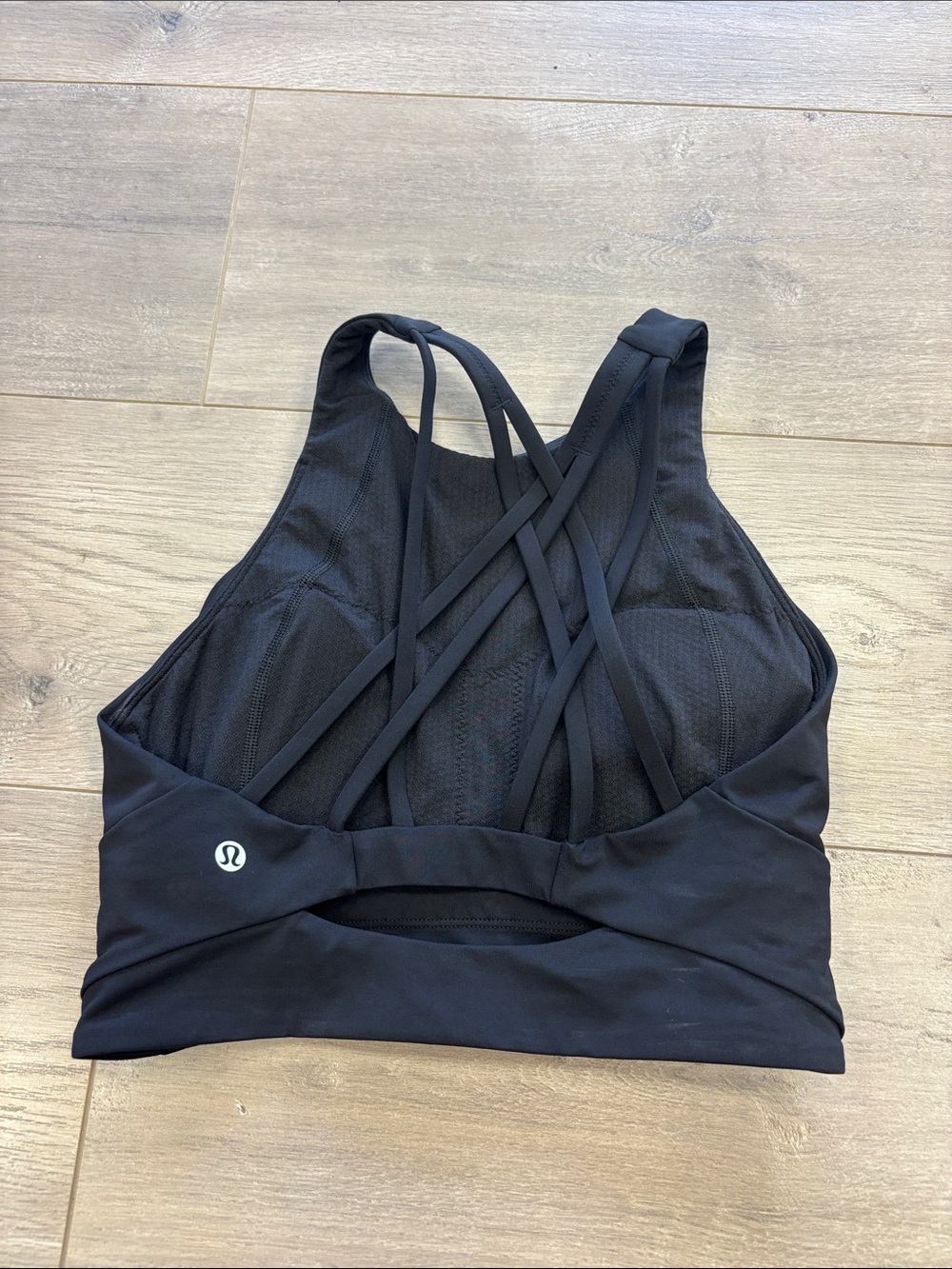 lululemon Black Crisscross Strappy Sports Bra